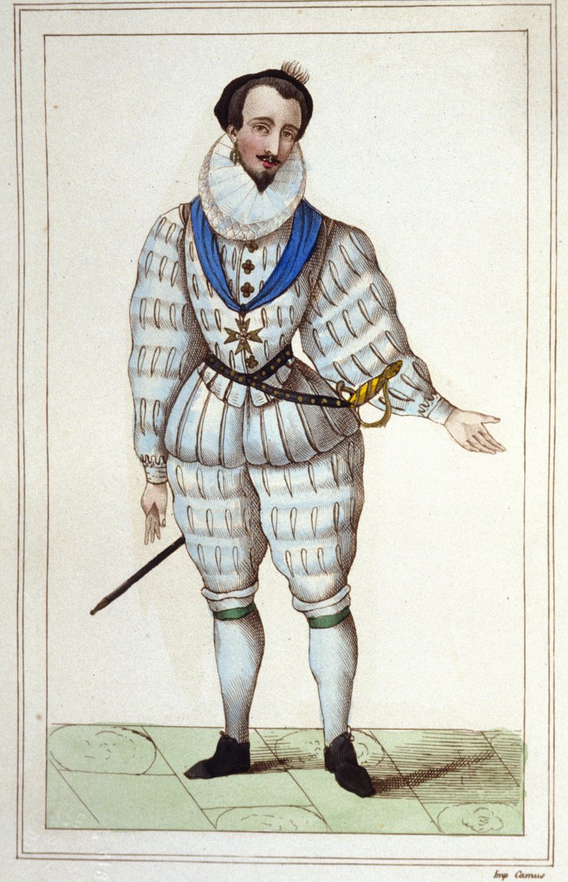 Mignon od Jindřicha III. rytina z roku 1830 od Unknown artist