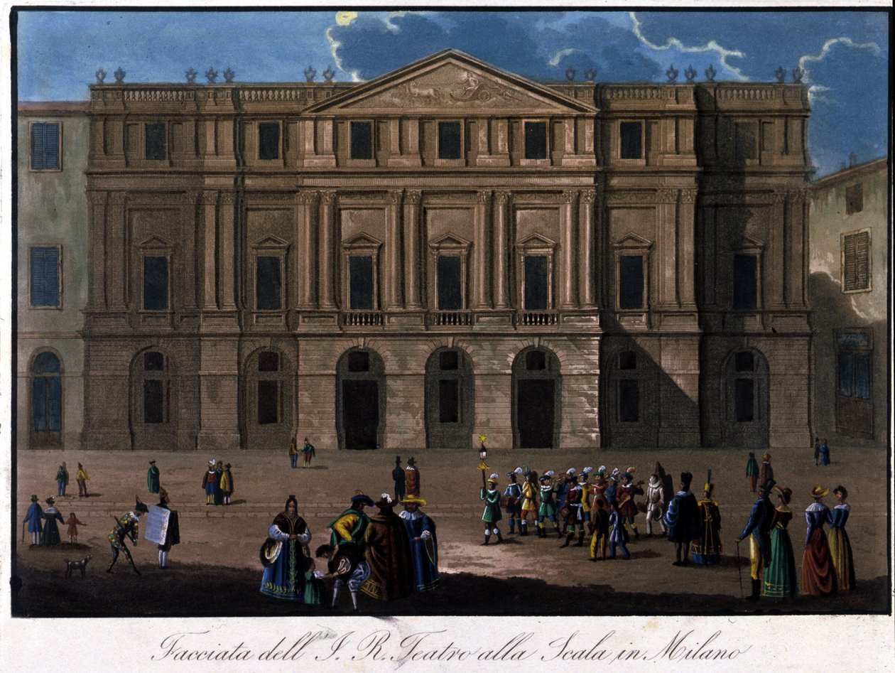 Milán, La Scala, kolem roku 1810. od Unknown artist