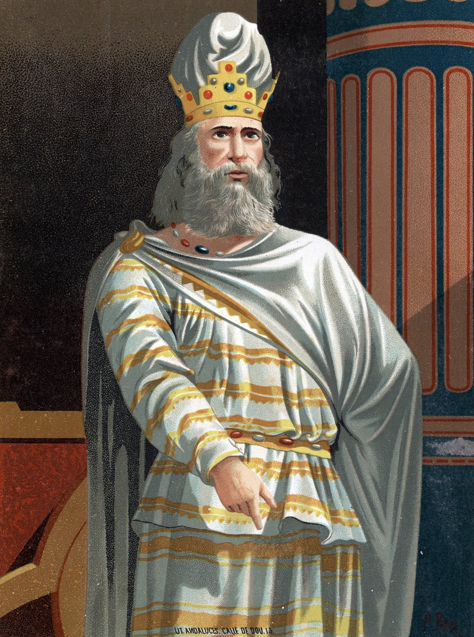 Mithridate VI Eupator zvaný Veliký (v. 132-63 př. Kr.), král Pontu. po “” hombres y Mujeres celebres”” Barcelona 1877. od Unknown artist