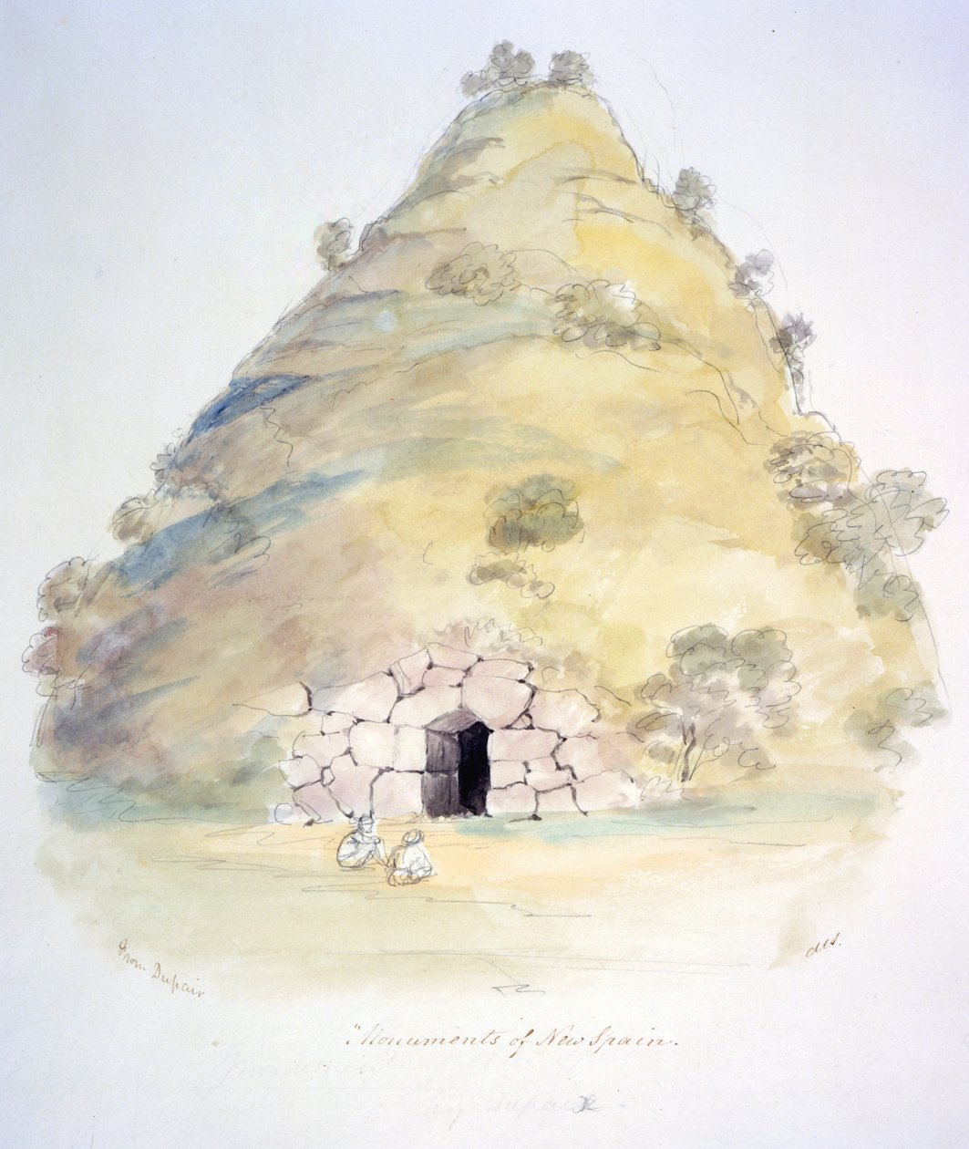 Památky Nového Španělska, cca 1843-50 (akvarel) od Unknown artist