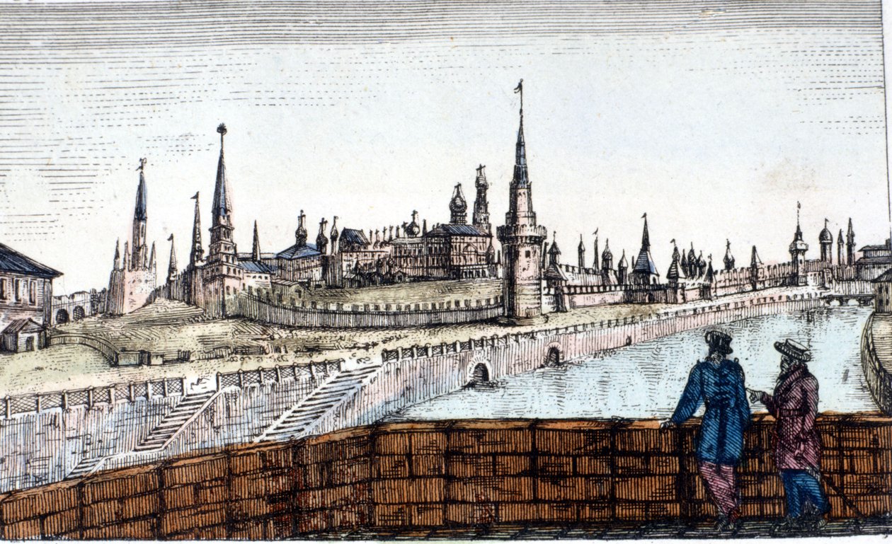 Moskva, Moskva. Rytina od Unknown artist