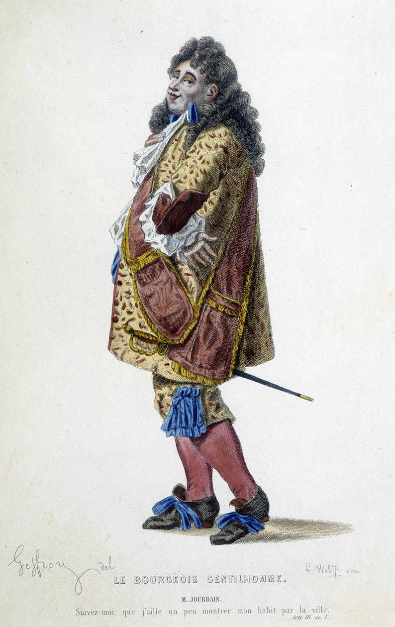 Pan Jourdain v Molièrově „Buržoazní gentleman“ od Unknown artist