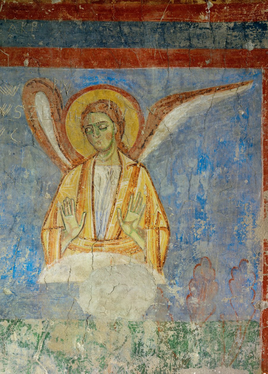 Nástěnné malby v kostele benediktinského kláštera v Lambachu, Horní Rakousko (freska) od Unknown artist