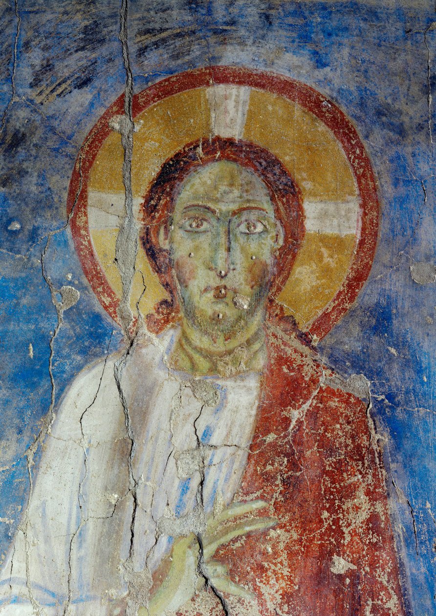 Nástěnné malby v kostele benediktinského kláštera v Lambachu, Horní Rakousko (freska) od Unknown artist