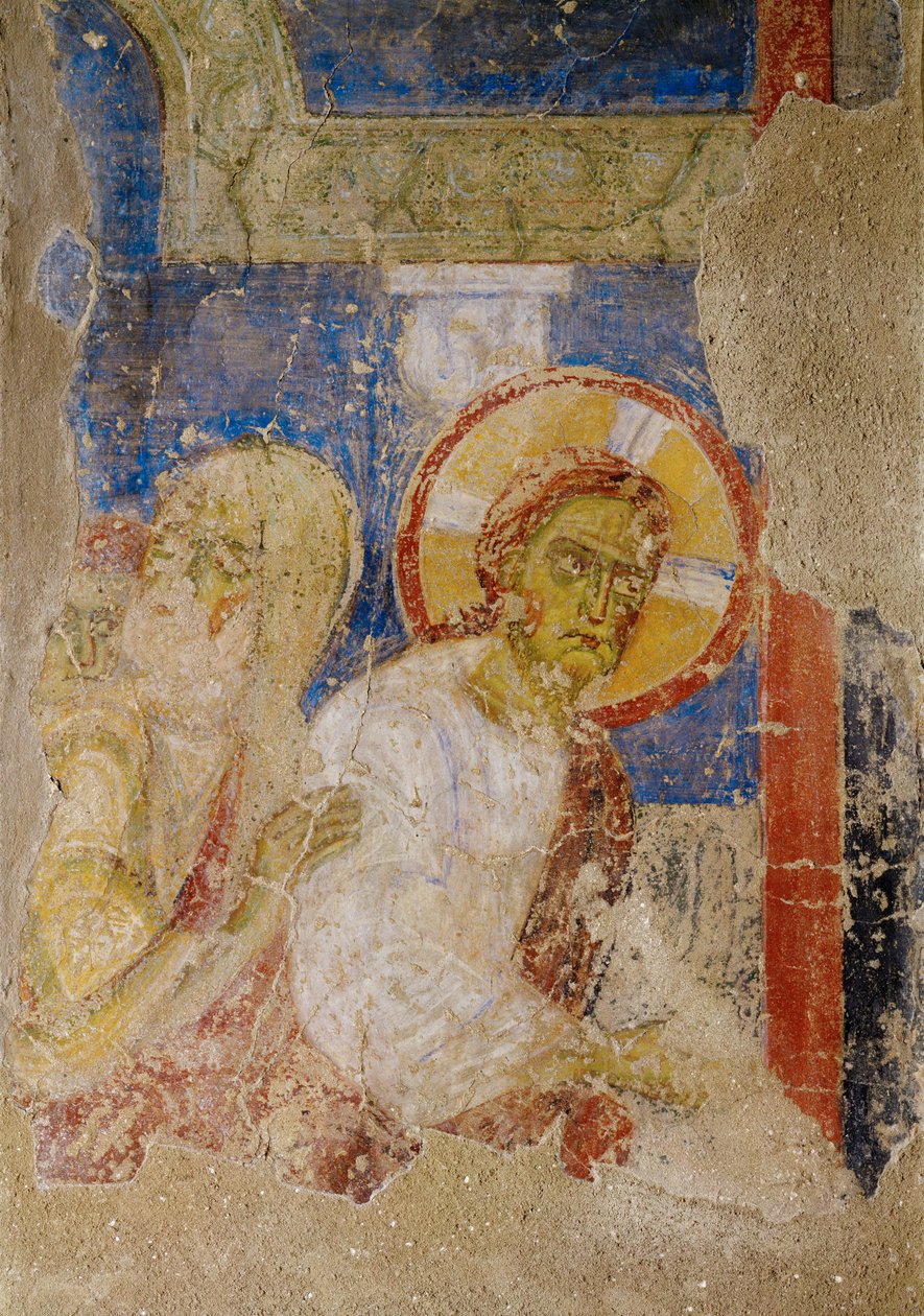 Nástěnné malby v kostele benediktinského kláštera v Lambachu, Horní Rakousko (freska) od Unknown artist