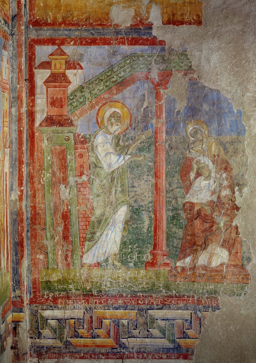 Nástěnné malby v kostele benediktinského kláštera v Lambachu, Horní Rakousko (freska) od Unknown artist