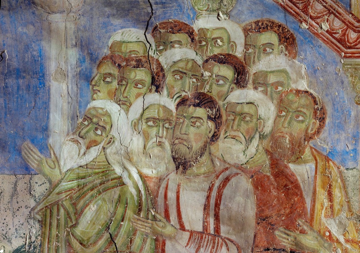 Nástěnné malby v kostele benediktinského kláštera v Lambachu, Horní Rakousko (freska) od Unknown artist