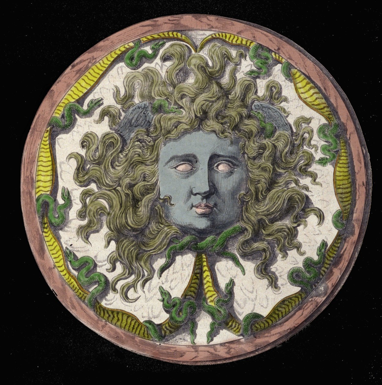 Mytologie: reprezentace Medúzy, jedné ze tří Gorgon. od Unknown artist
