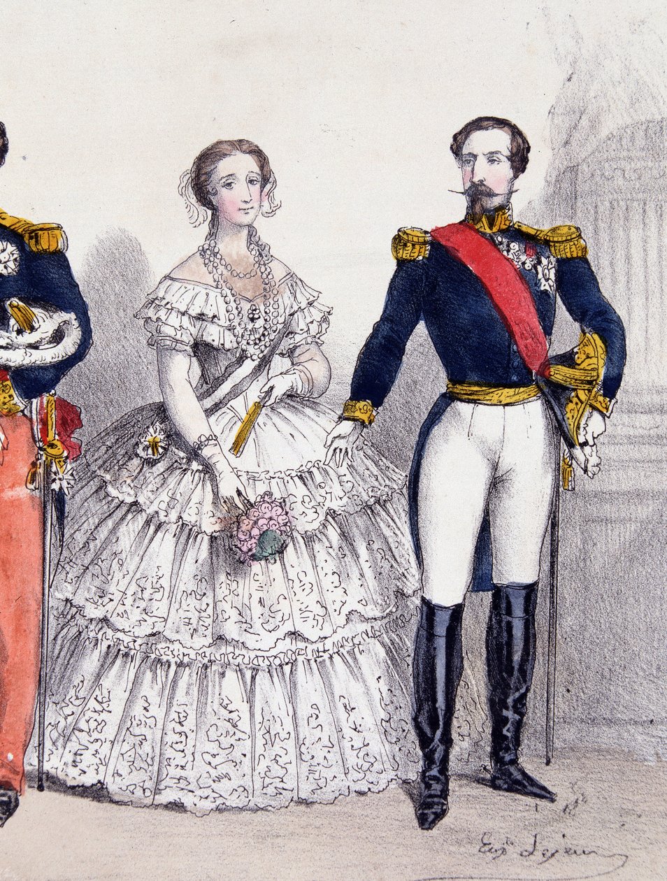 Napoleon III a Eugenie od Unknown artist