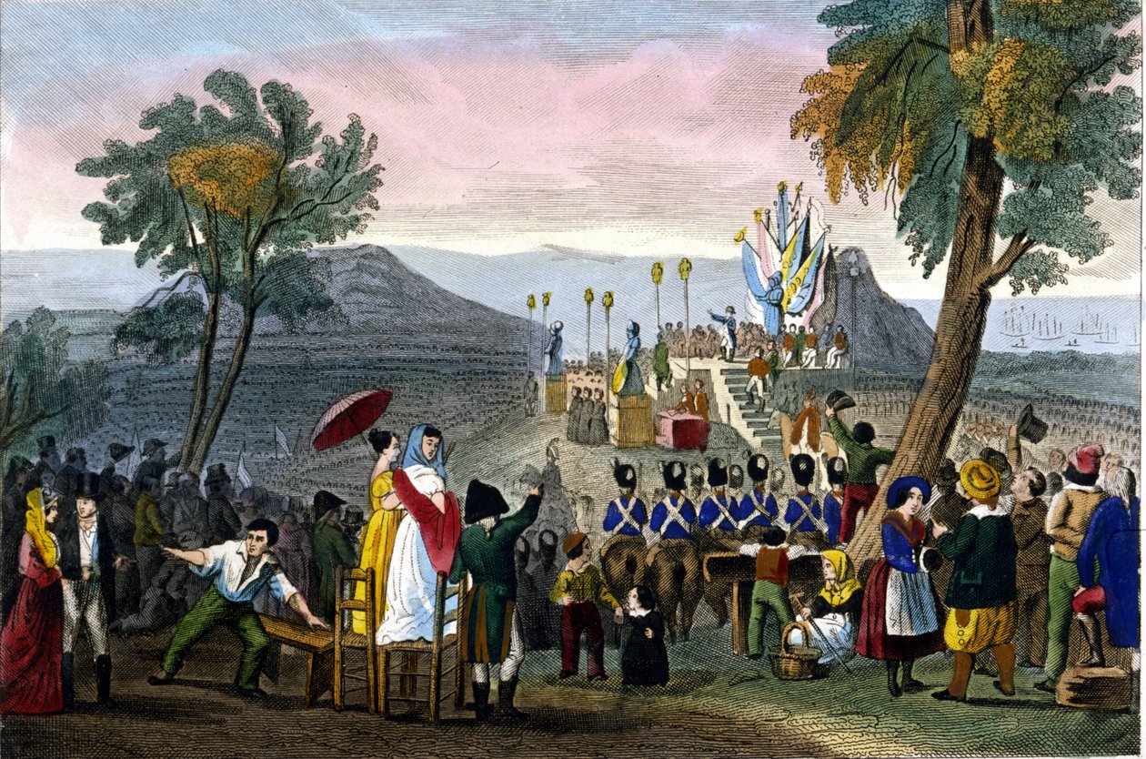 Napoleon I. předal 16. srpna vojákům v Camp de Boulogne Řád čestné legie od Unknown artist