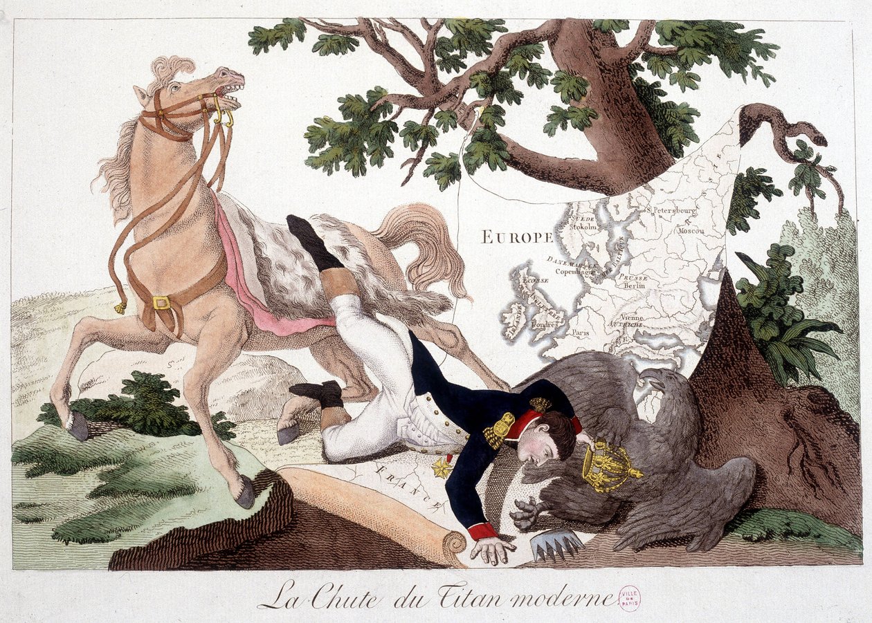 Napoleon: Pád moderního titána - v "" Napoleon 1er ", Cartoon Collection od Unknown artist