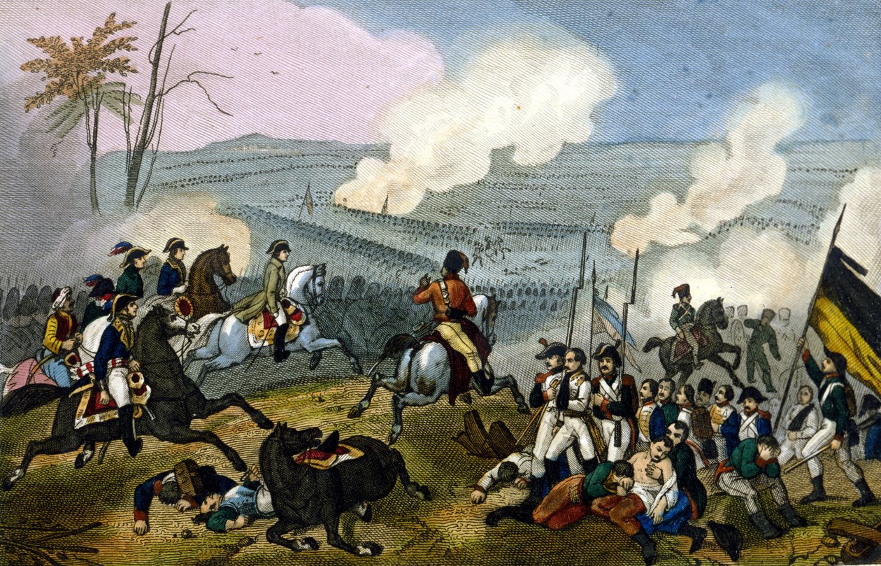 Napoleon v bitvě u Marenga proti Rakušanům, červen 1800. od Unknown artist