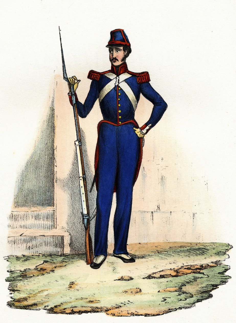 Národní garda nebo africká milice Alžíru, vytvořená v roce 1830 generálem Clauselem z francouzské armády Afriky, aby zajistila pořádek ve městě. V “” Storia d