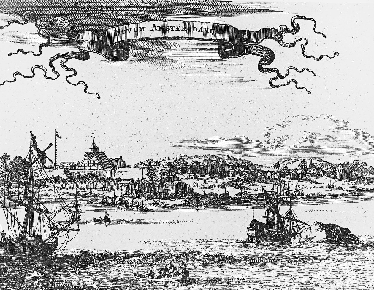 New Amsterdam (New York), rytina od Unknown artist