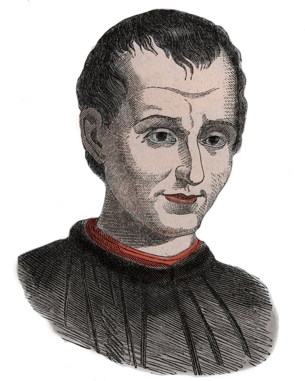 Niccolo di Bernardo dei Machiavelli (1469-1527) italský historik, politik, diplomat, filozof, humanista a spisovatel během renesance - Portrét Niccolo di Bernardo dei Machiavelli (Nicolas Machiavel od Unknown artist