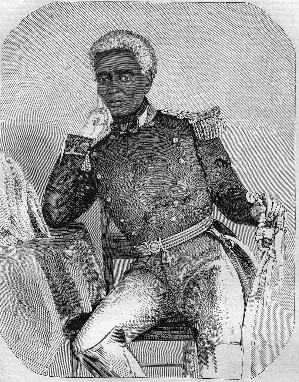 Nicolas Fabre Geffard prezident Republiky Haiti v letech 1859-1867. od Unknown artist