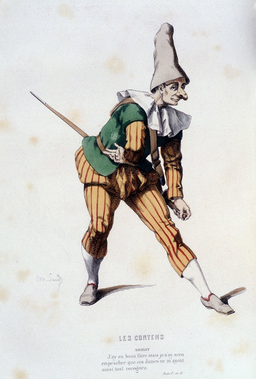 Nivelet v „“les contens““ (Odet de turnèbe v roce 1584), v „“francouzském divadle v 16. a 17. století před Molierem““ od Edouarda Fourniera. od Unknown artist