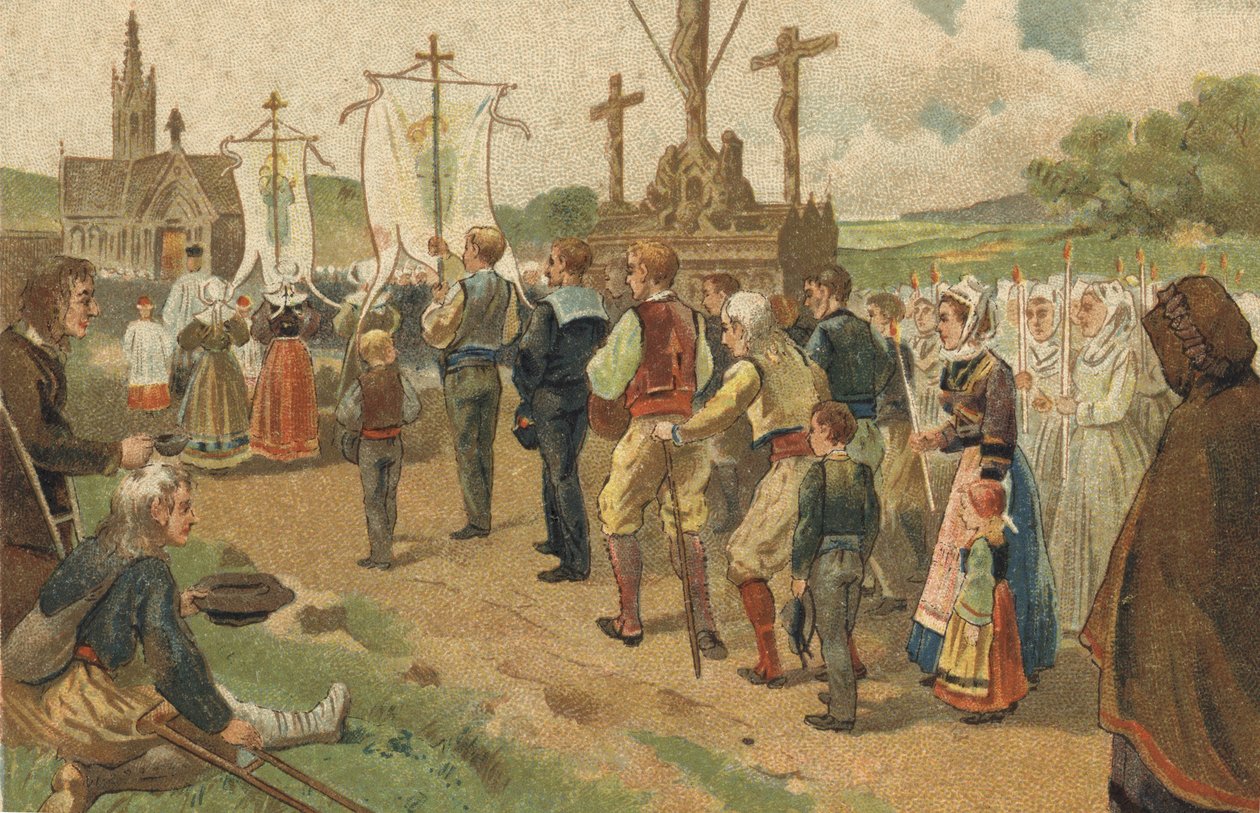 Staré zvykové oslavy v oblasti Bretaně: odpuštění Sainte Anne d