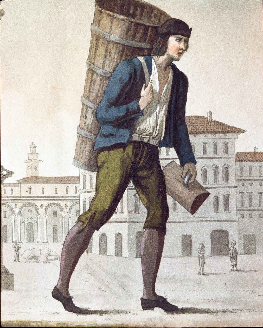 Staré řemeslo: mlékař (litografie od Unknown artist