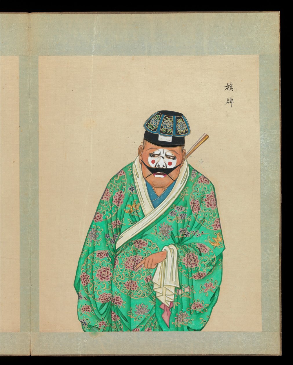 Sto portrétů postav pekingské opery, konec 19. a začátek 20. století (album o padesáti listech; tuš, barva a zlato na hedvábí) od Unknown Artist