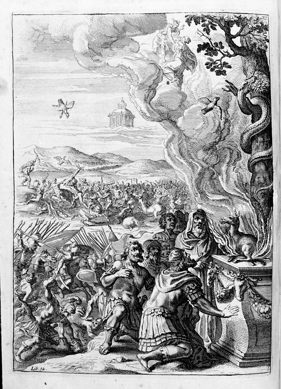 Ovidius (Ovidius) - ilustrace ke knize 15 - (P. Ovidiovy Metamorfózy noci od Unknown artist