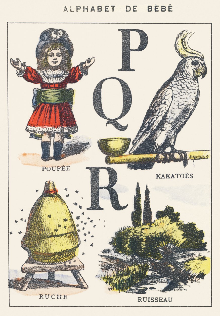 P Q R: panenka, tomel, úl, proud od Unknown artist