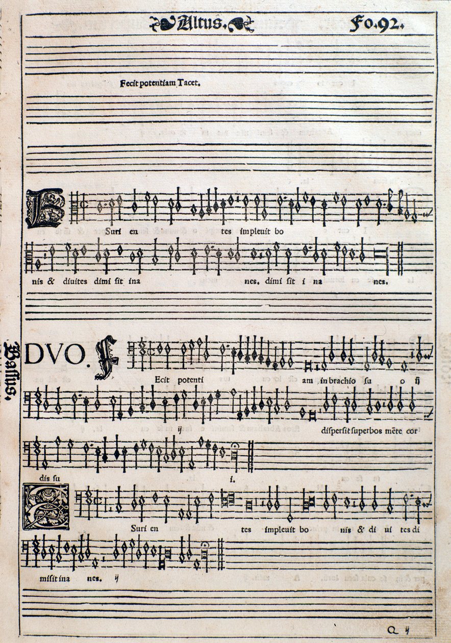 Stránka z Liber octo Missarum (1541) od Unknown artist