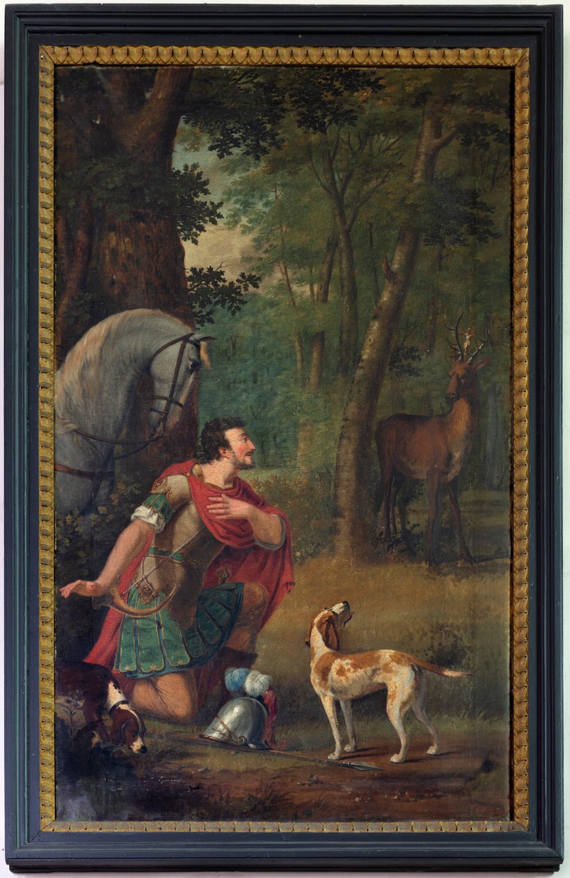 Obraz "Konverze H. Hubertus" od Unknown artist