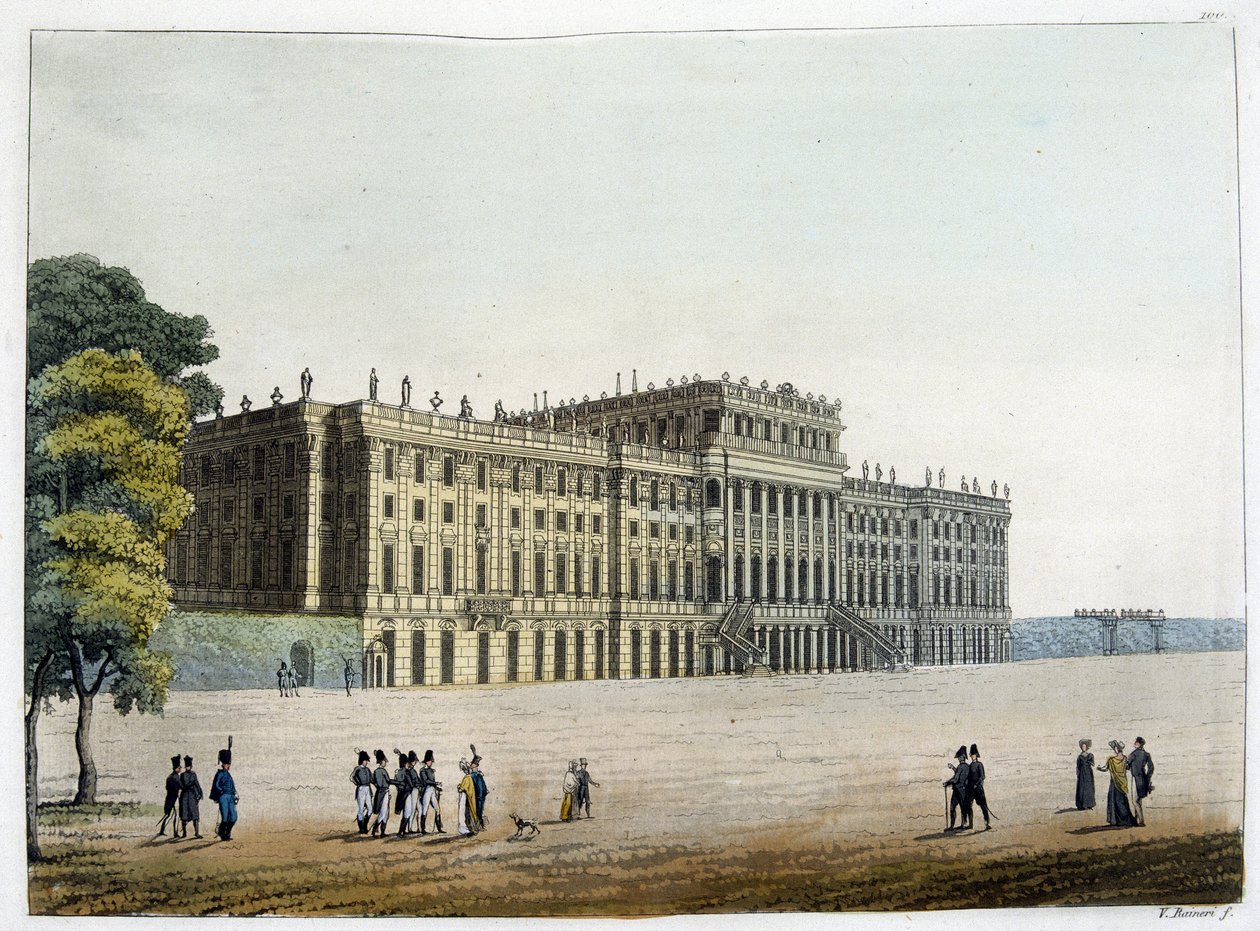 Zámek Schonbrunn v 19. století od Unknown artist
