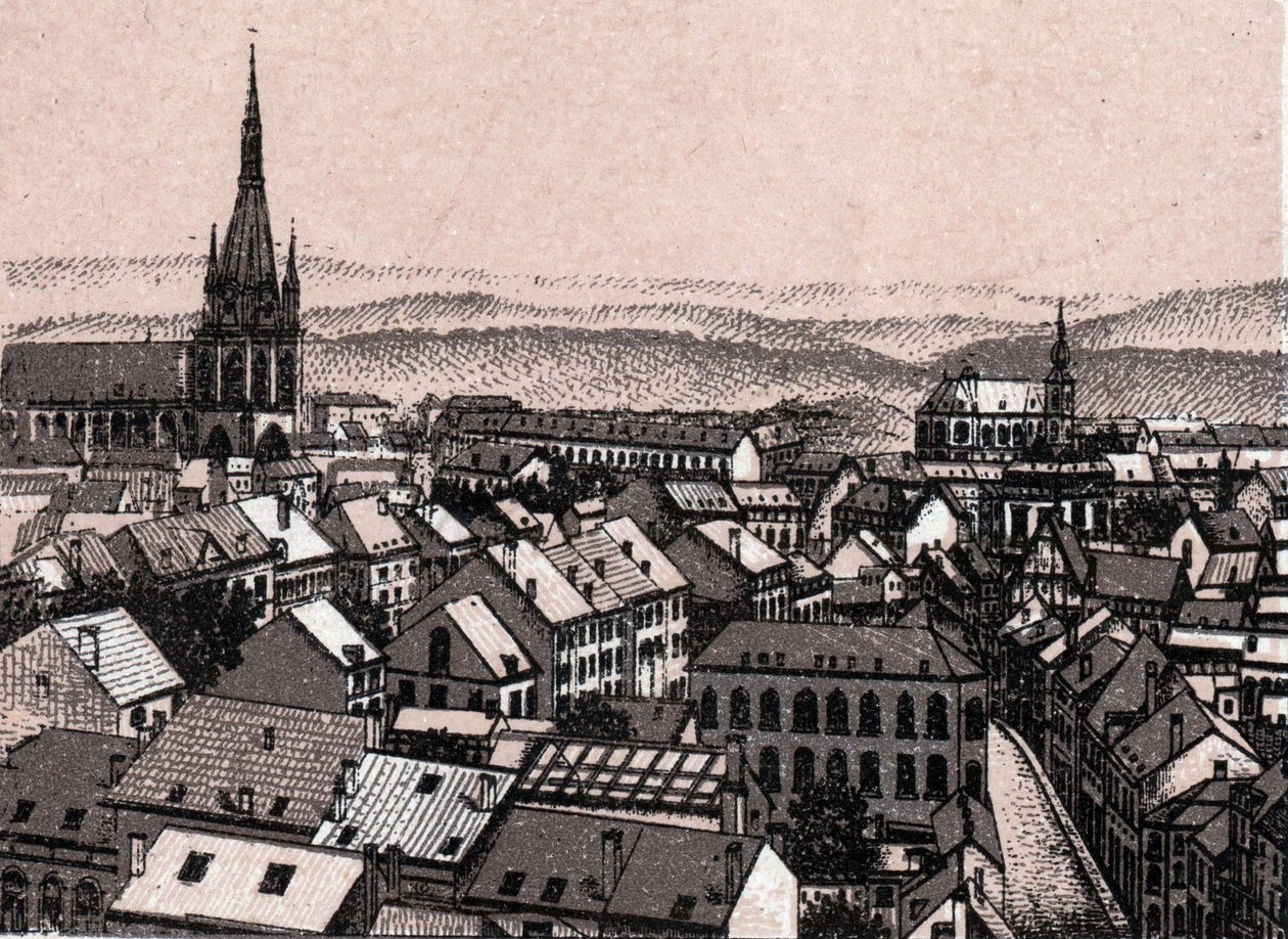 Panorama Lutychu v Belgii v „“ Svět ilustruje 168 pohledů““ Bez data (konec 19. století) od Unknown artist