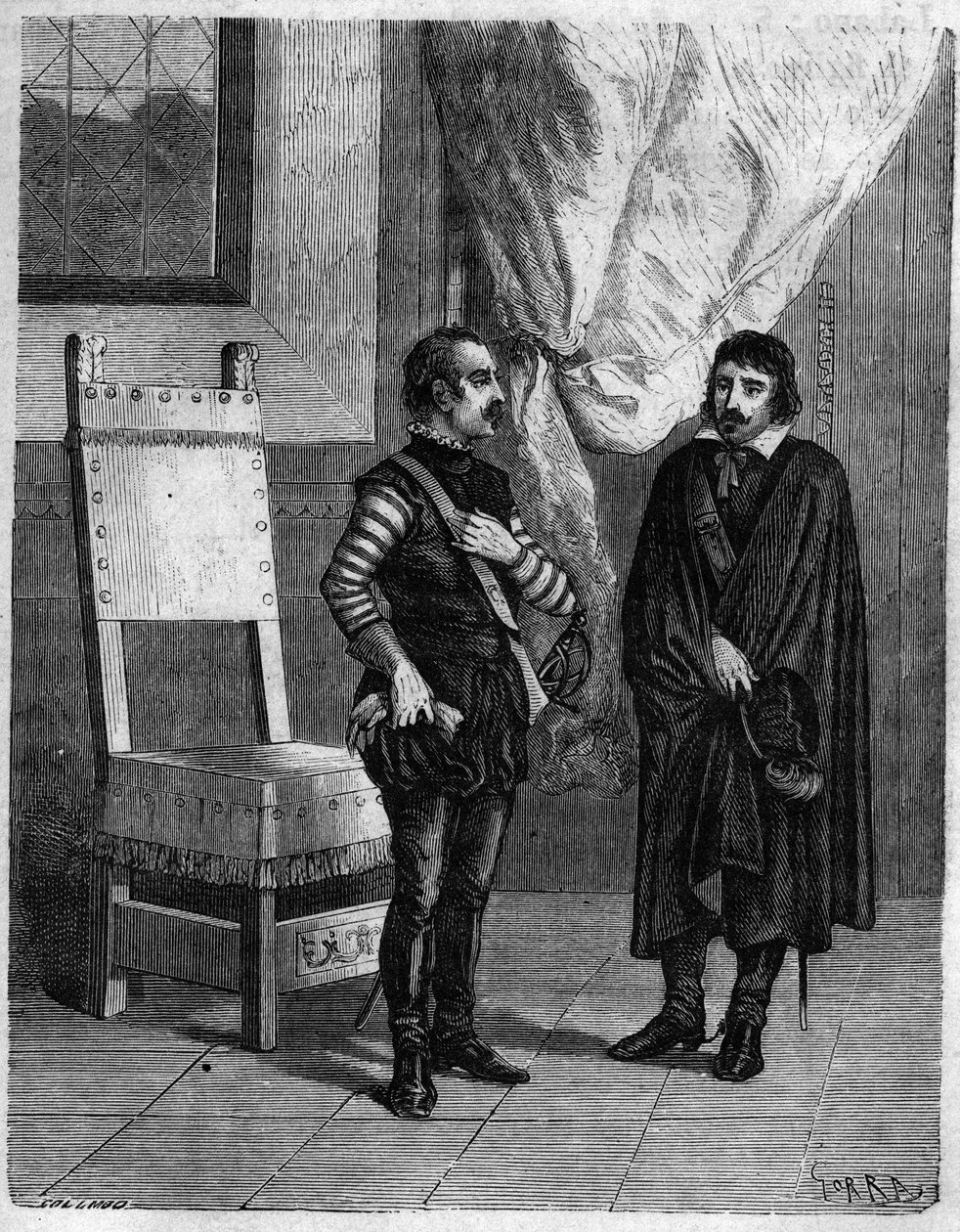 Pascal (Pasquale) Paoli s Jamesem Boswellem (1740-1795) skotský spisovatel a právník, syn lorda Alexandra Boswella. V "" Pasquale Paoli nebo na trase Pontenuovo "" "od F.D. Guerrazzi. 1872. od Unknown artist