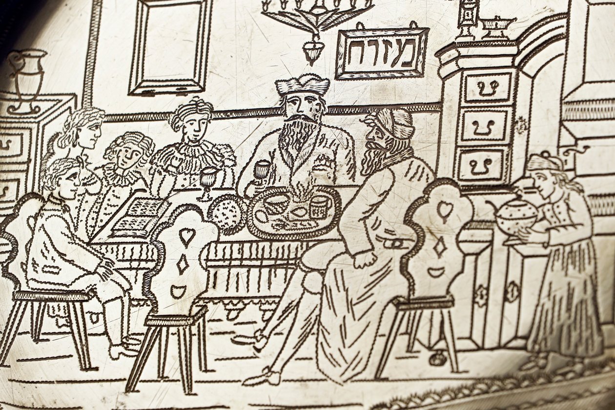 Pesachový sederový talíř, 19. století od Unknown
