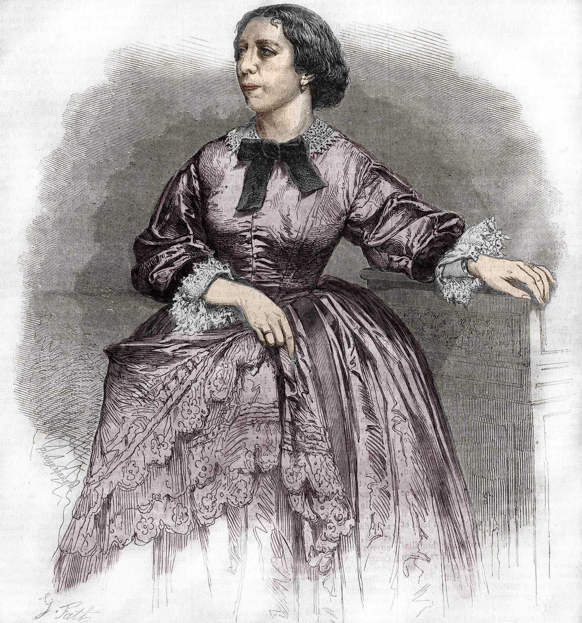 Pauline Viardot - Garcìa (1821-1910), francouzská zpěvačka. od Unknown artist