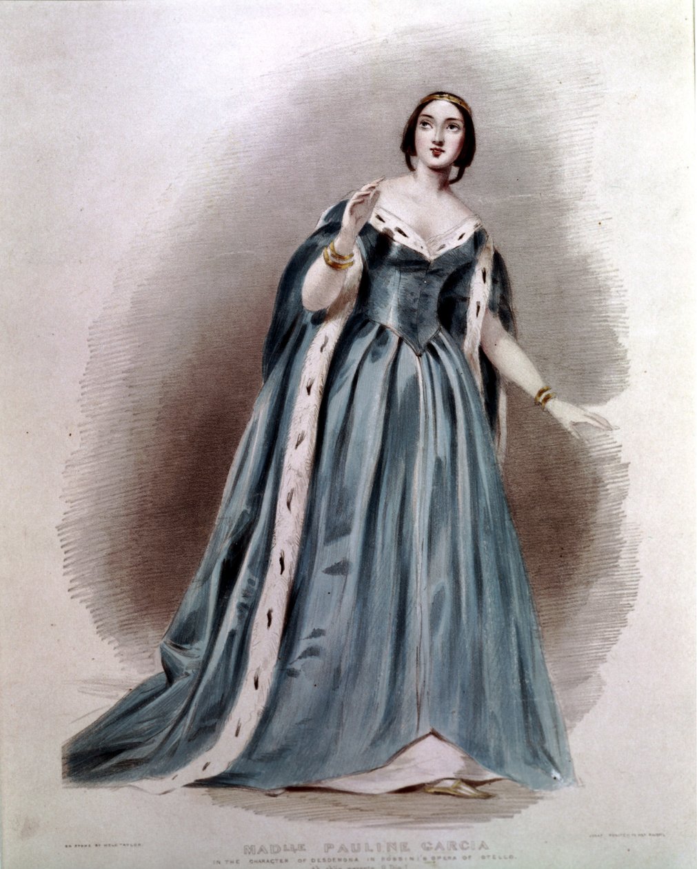 Pauline Viardot - Garcìa (1821-1910), francouzská zpěvačka. v roli Desdemony. Otello od Gioacchina Rossiniho. od Unknown artist