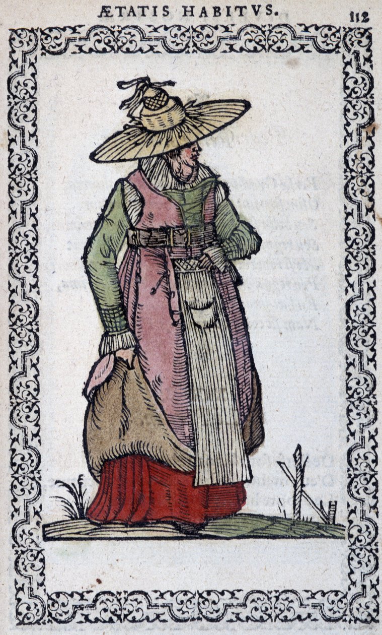 Žena z Piemontu - v „“Habits et effigies”” od Jeana Sulperiuse od Unknown artist