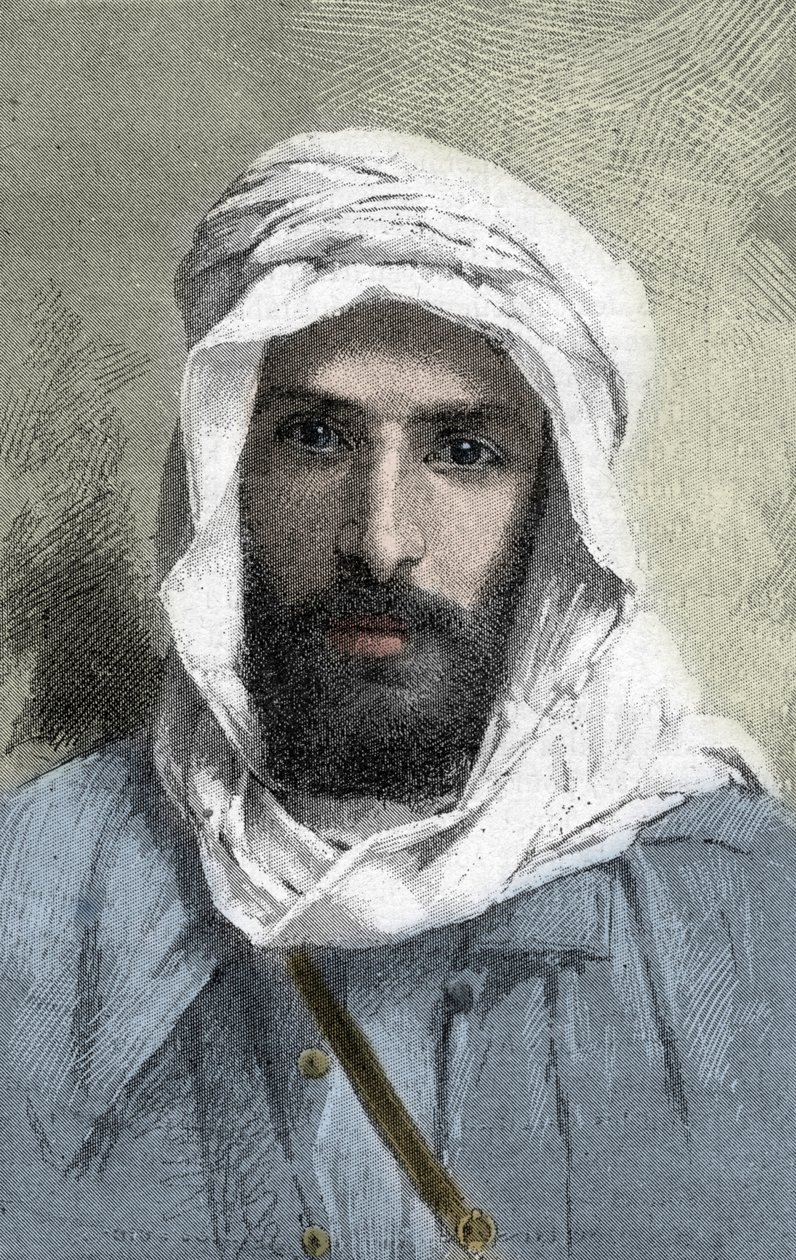 Pierre Paul Francois Camille Savorgnan de Brazza (1852-1905) francouzský cestovatel v Africe _ Portrét Pietra Paola Savorgnana di Brazza nebo Pierre Paul Francois Camille Savorgnan de Brazza ve francouzštině (1852-1905) generální guvernér Konga francais ci od Unknown artist