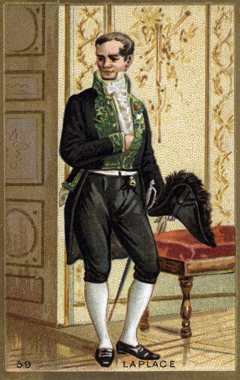 Pierre Simon de Laplace (1749 - 1827), francouzský matematik a astronom. Chromolitografie 19. století. od Unknown artist