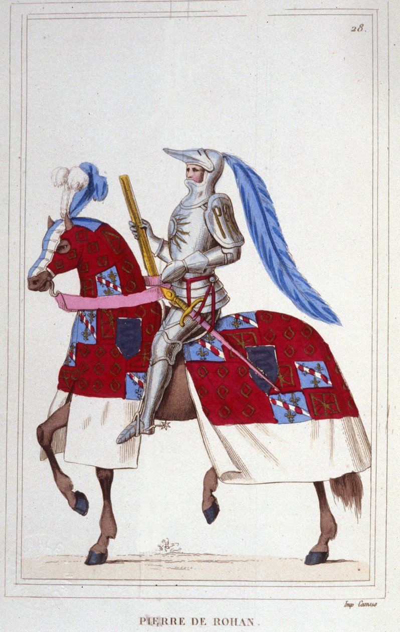 Pierre, vikomt de Rohan, Sire de Gie (1451-1513). Maršál Francie. Rytina z roku 1830. od Unknown artist