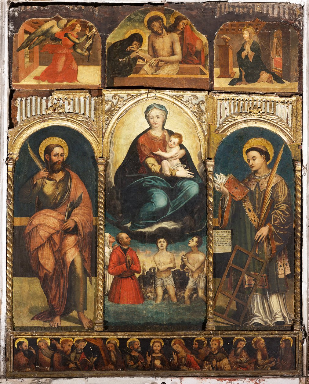 Polyptych Panny Marie Sněžné s dítětem od Unknown artist