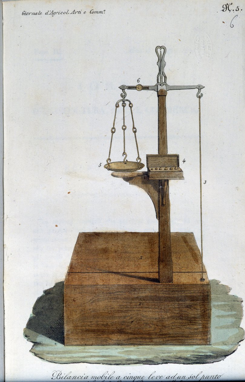 Přenosné schody. Talíř převzat z "" Journal of agriculture, arts and technologies "" (Revue d