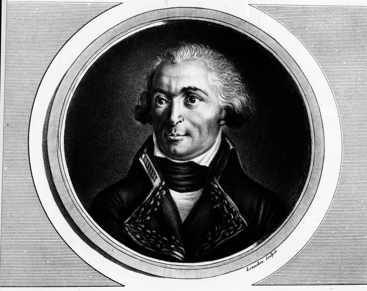 Celovečerní portrét Charlese Pichegru (1761-1804), vrchního generála armád Severu, Sambre a Meuse, Rýna a Mosely. rytina ""Kompletní sbírka historických obrazů francouzské revoluce, ve třech svazcích.""" 1804. od Unknown artist