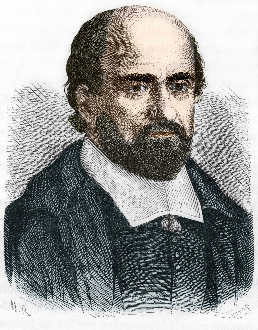 Portrét (Jean Duvergier de Hauranne) abbé Saint Cyran od Unknown artist