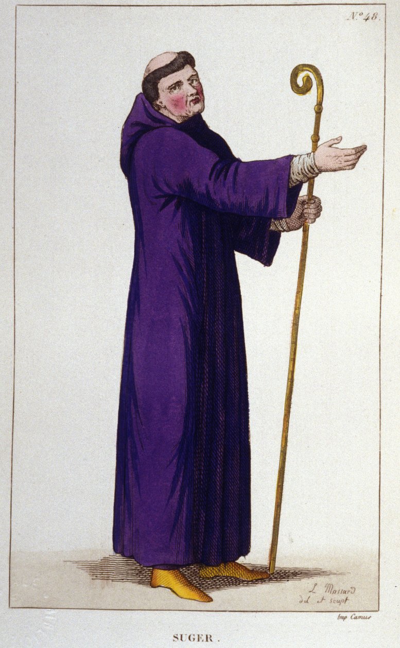 Portrét abbé Sugera (1081 - 1151). od Unknown artist