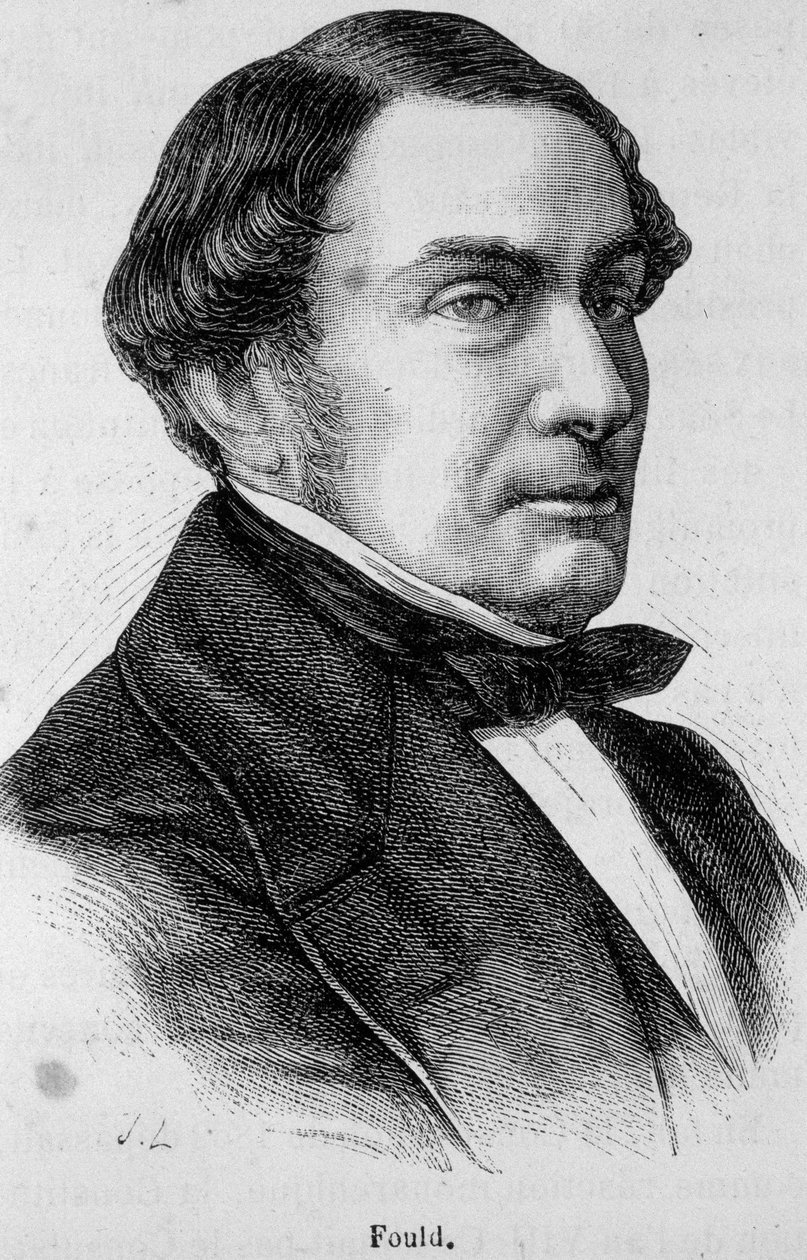 Portrét Achille Fould (1800-1867), francouzský židovský bankéř, zastánce volného obchodu a saint-simonismu. od Unknown artist