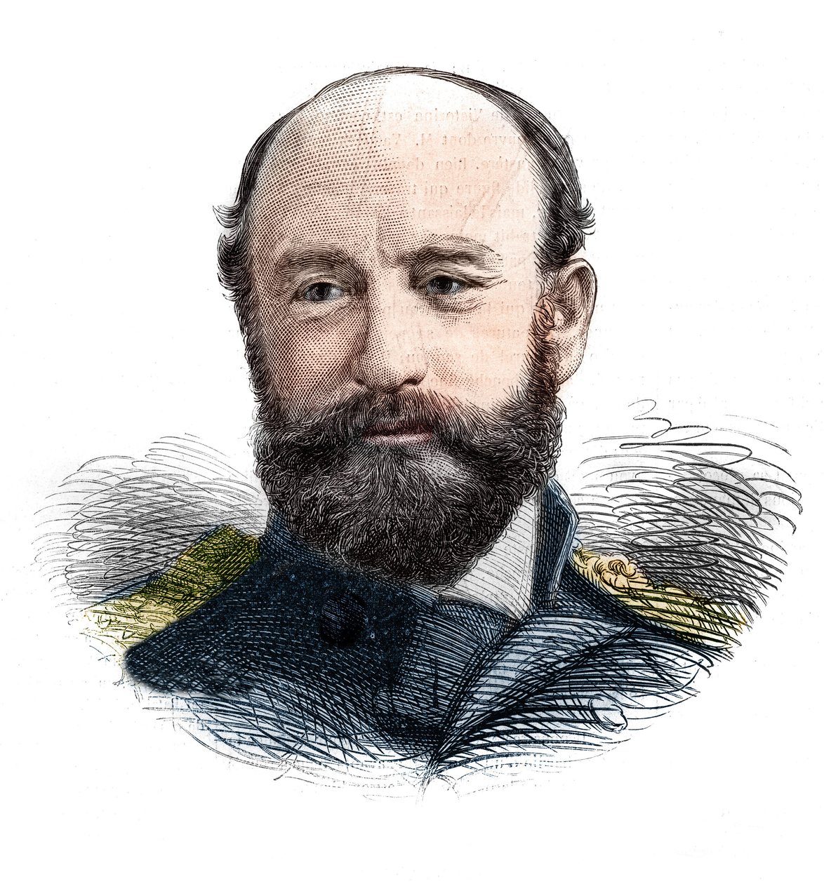 Portrét admirála sira George Stronga Narese (1831-1915) důstojníka královského námořnictva a arktického průzkumníka. od Unknown artist