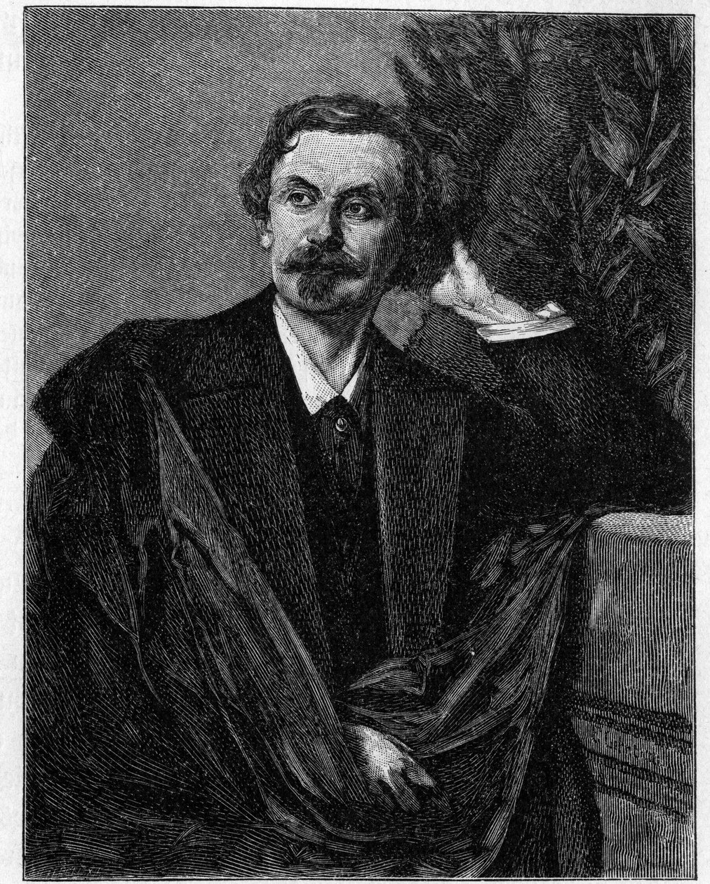 Portrét Adolfa Friedricha, hraběte von Schack (1815-1894), německý básník. od Unknown artist