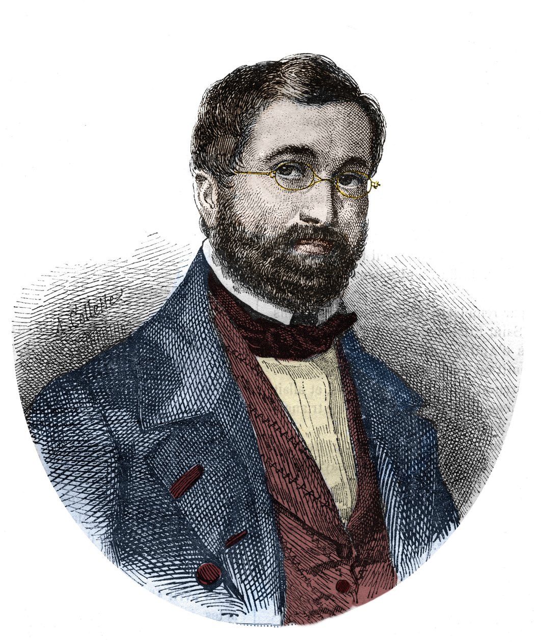Portrét Adolphe Adam (1803-1856), francouzský skladatel. od Unknown artist