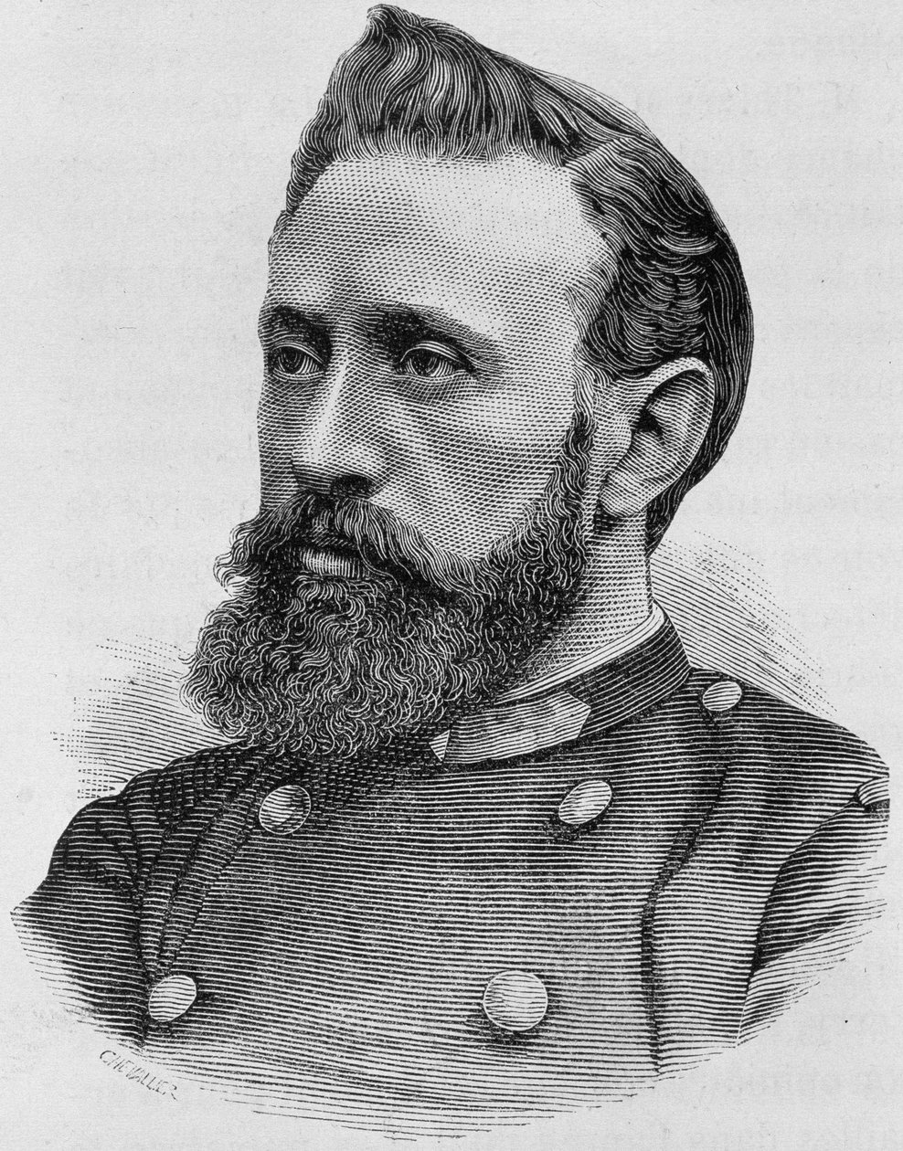 Portrét Adolphe Alphonse Assi (1840 - 1886). Rytina konce 19. století v „Histoire de France““ od H. Martina. od Unknown artist