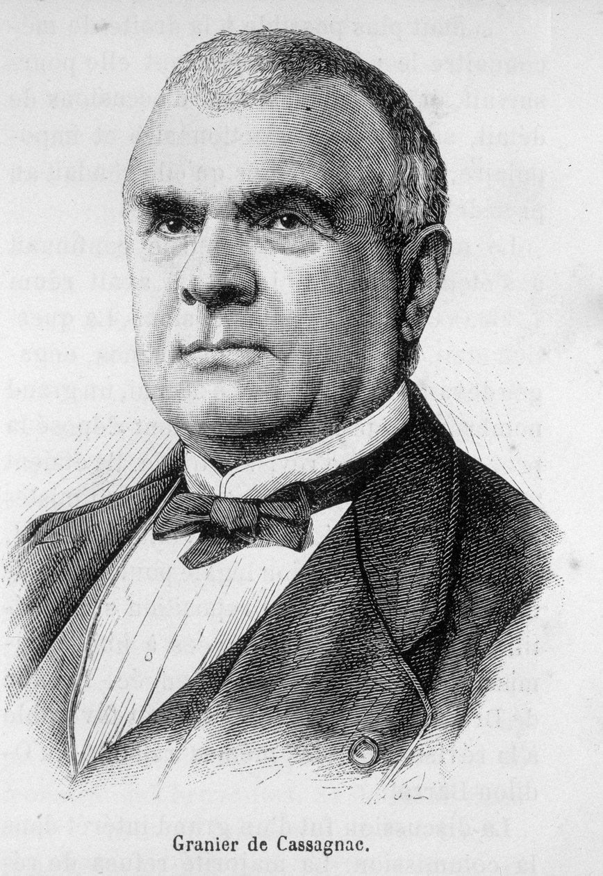 Portrét Adolphe de Granier de Cassagnac (1808-1880), francouzský novinář a politik. od Unknown artist