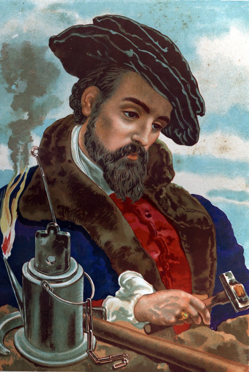 Portrét Agricola Georg (Georgius) Bauer, známý jako Agricola Mineralog German (Glauchau, Sasko od Unknown artist